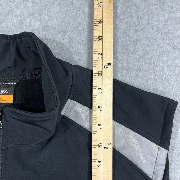 HAWX Men’s XL Black Reflective Softshell Moto Work Vest Water Resistant NWT - Picture 11 of 12